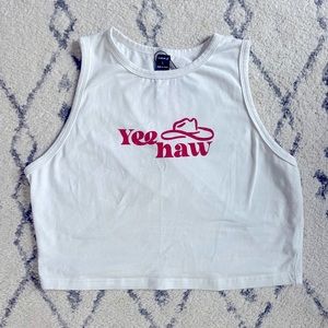 yee haw crop top never worn